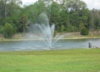 Lake fountain at Forest Lake